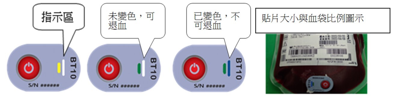 溫度貼片未變色或領出未超過